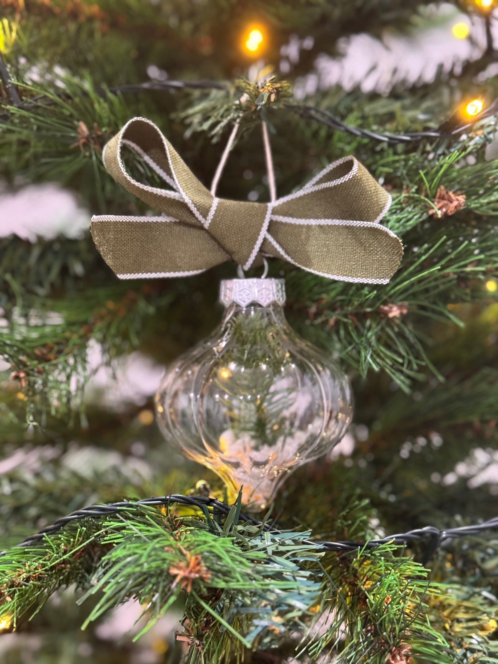 Chrissy shell onion baubles