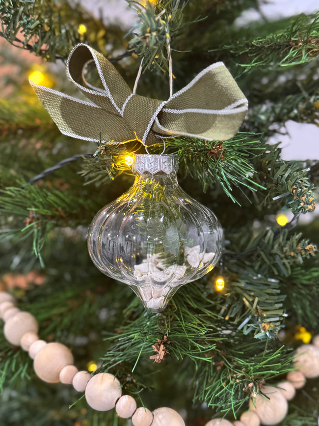 Chrissy shell onion baubles