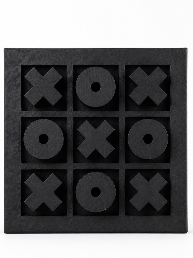 All Black O and X's