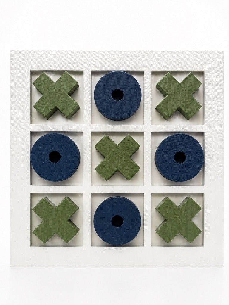 Stone Navy and Olive O and X's