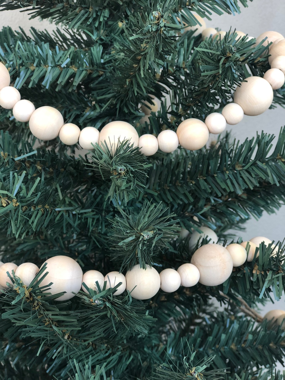 christmas tree garland round bead