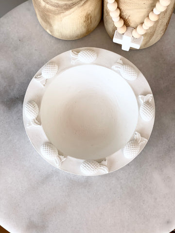 daisy bowl white